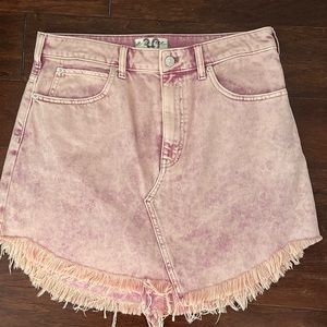 Free people -We the Free Bailey Denim Mini Skirt. Color jungle flower